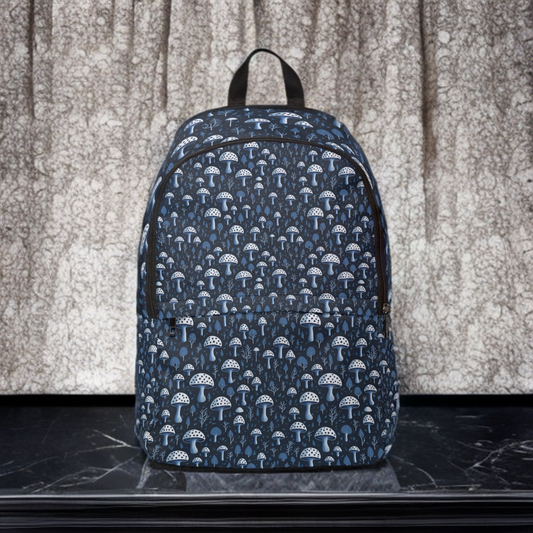 Blue Shrooms - Fabric Backpack