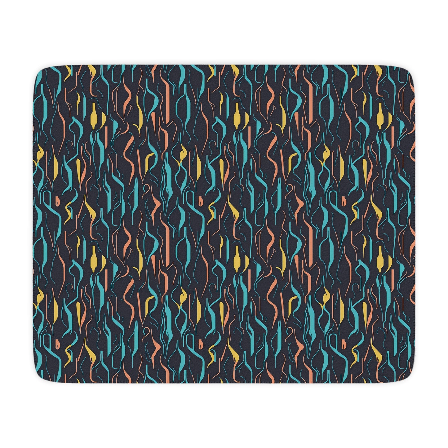 Abstract Wine - Tan Sherpa Blanket